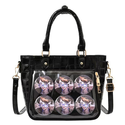 Tote Cartoon Double-sided Commuter Elegant Ribbon Portable Crossbody Bags