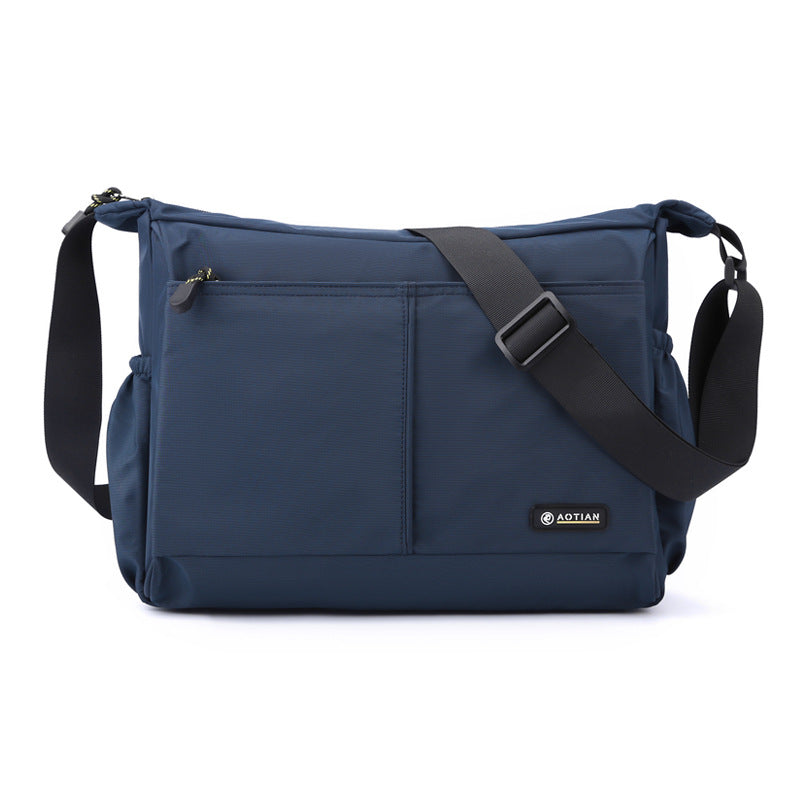 Sacs messagers horizontaux simples en tissu Oxford pour hommes