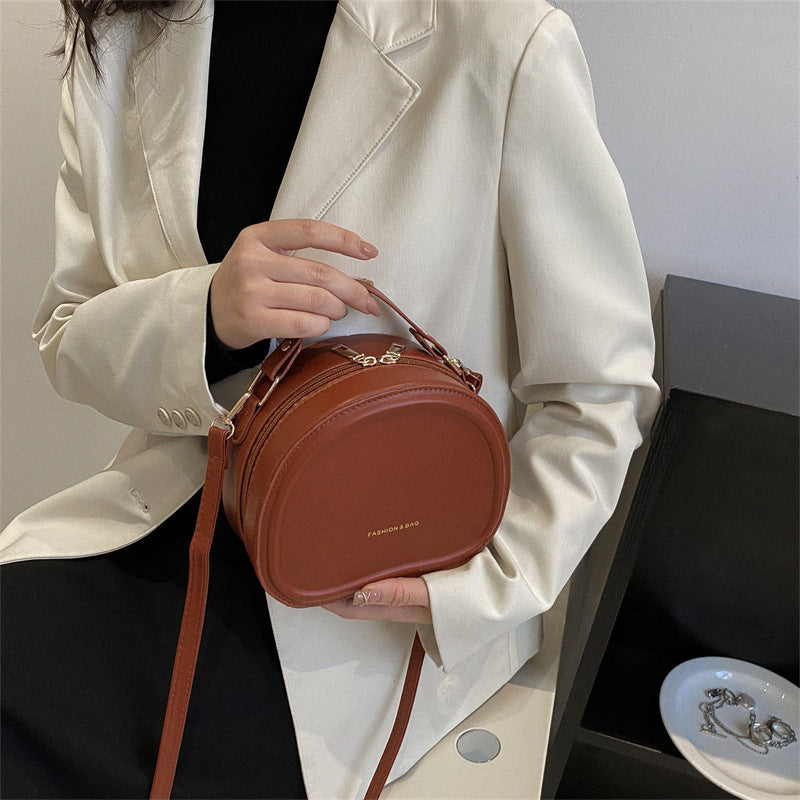 Small Female Sense Niche Fashion Round Handbags