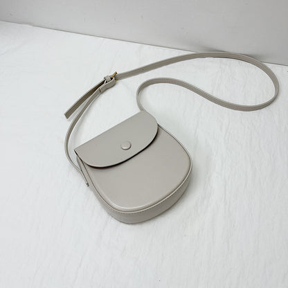 Women's Korean Style Mini Simple Fashion Saddle Crossbody Bags