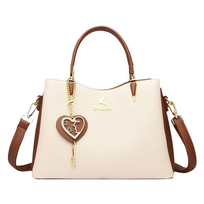 Women's Female Fashion Lady Contrast Color Handbags