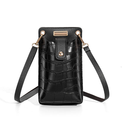 Women's Small Trendy Stone Pattern Mobile Crossbody Bags