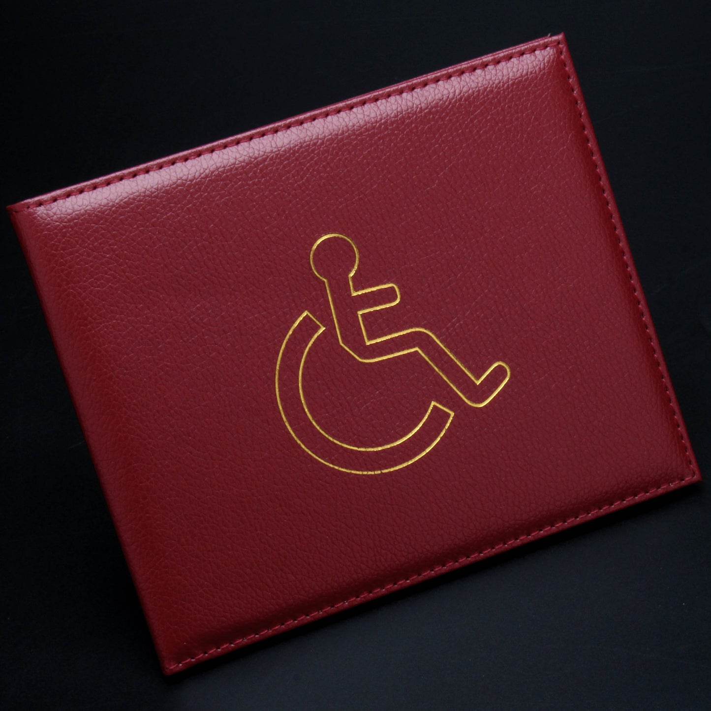 British Disability Permit Parking Protection Leather Card Holder