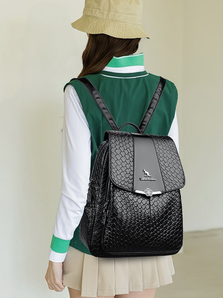 Women's Trendy Creative Innovative Kangaroo Woven Backpacks