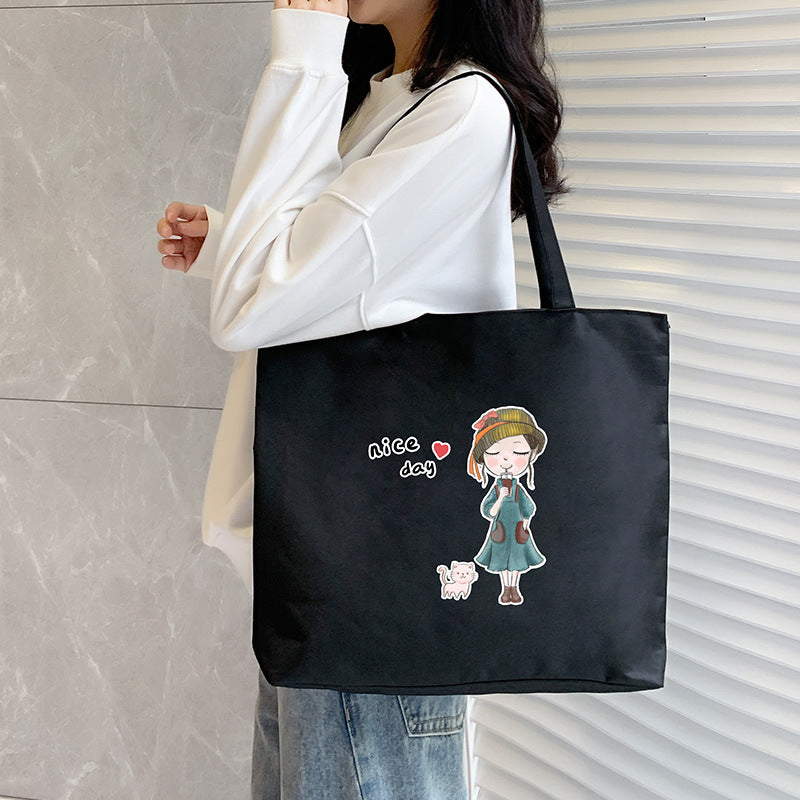 Women's Canvas Tote Large Capacity Hand Carrying Shoulder Bags