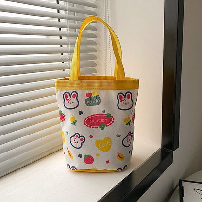 Children's Portable Korean Style Heart Mummy Lunch Bags