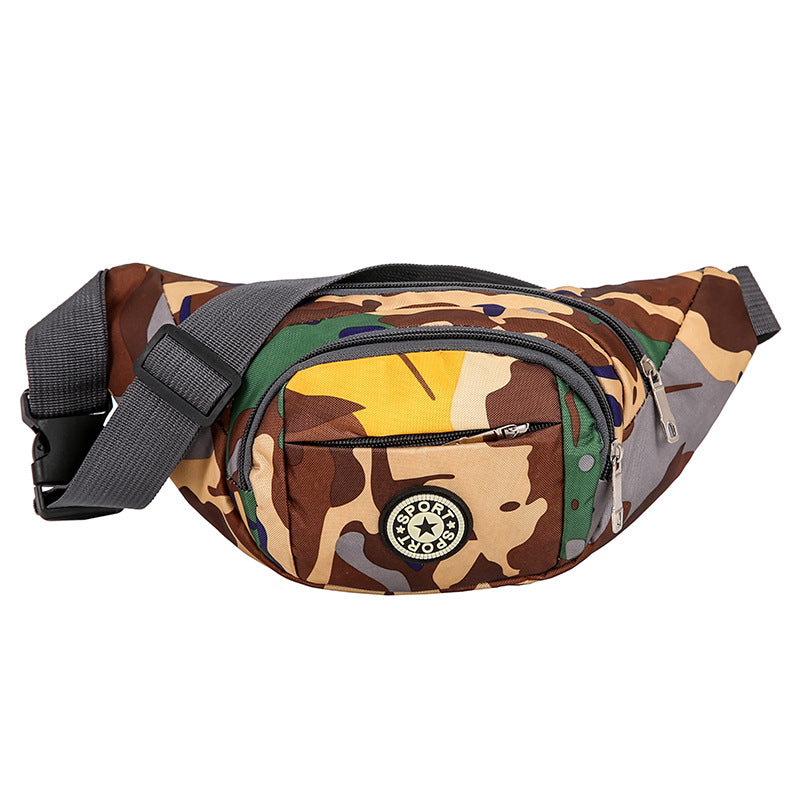 Sacs banane pour hommes, femmes et hommes, rangement mobile, petits sacs de selle camouflage