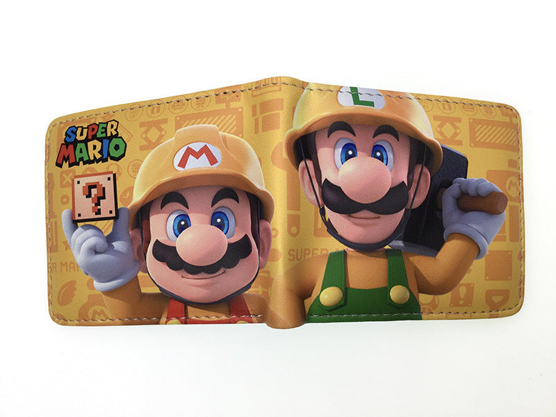 Super Mary Short Mario Unisex Leather Ladies Wallets