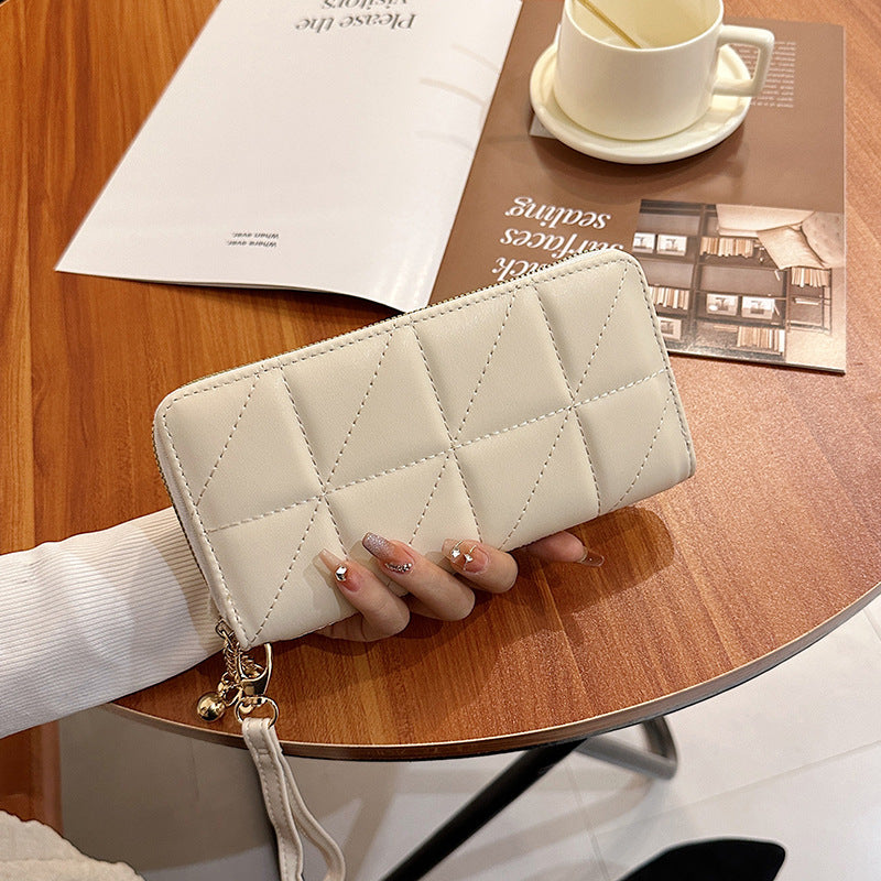 Women's Rhombus For Long Fashion Zipper Lady's Ladies Wallets