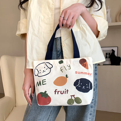 Canvas Female Cartoon Cabs Fashion Korean Handbags