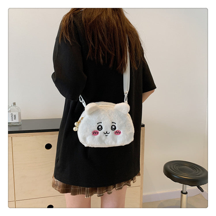 Ji Yi Plush Cute Wu Ka Crossbody Bags