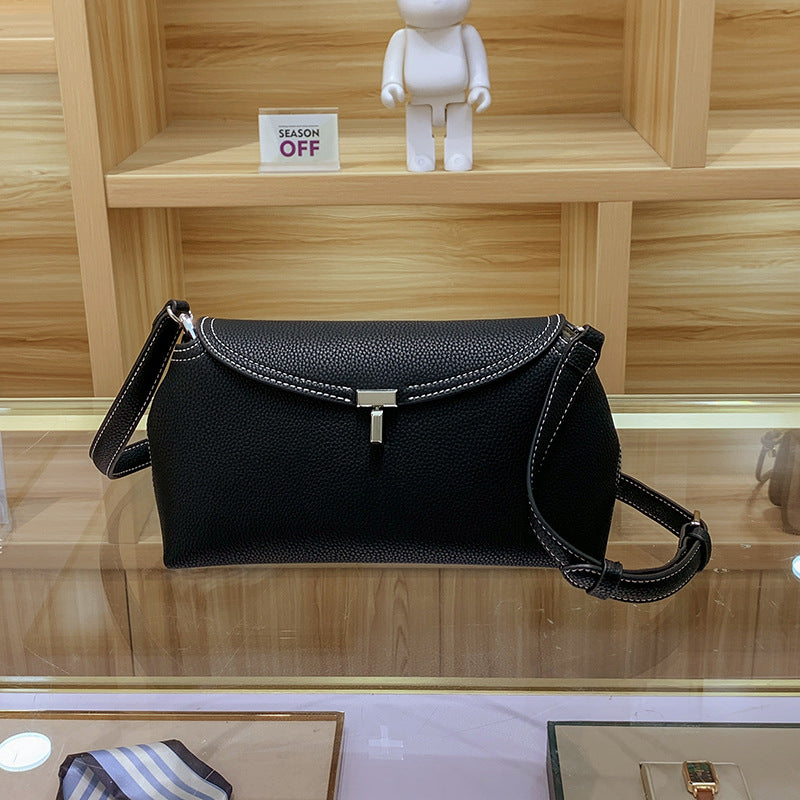 Women's Simple Commute Grain Surface Shape Flap Handbags