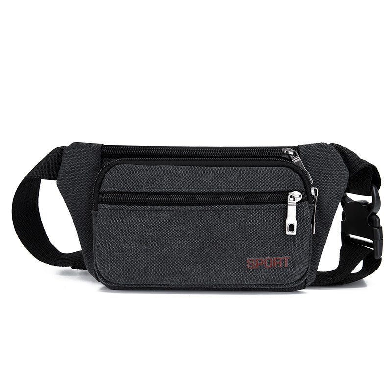 Women's & Men's & Thickening Exercise Running Canvas Men's Waist Packs