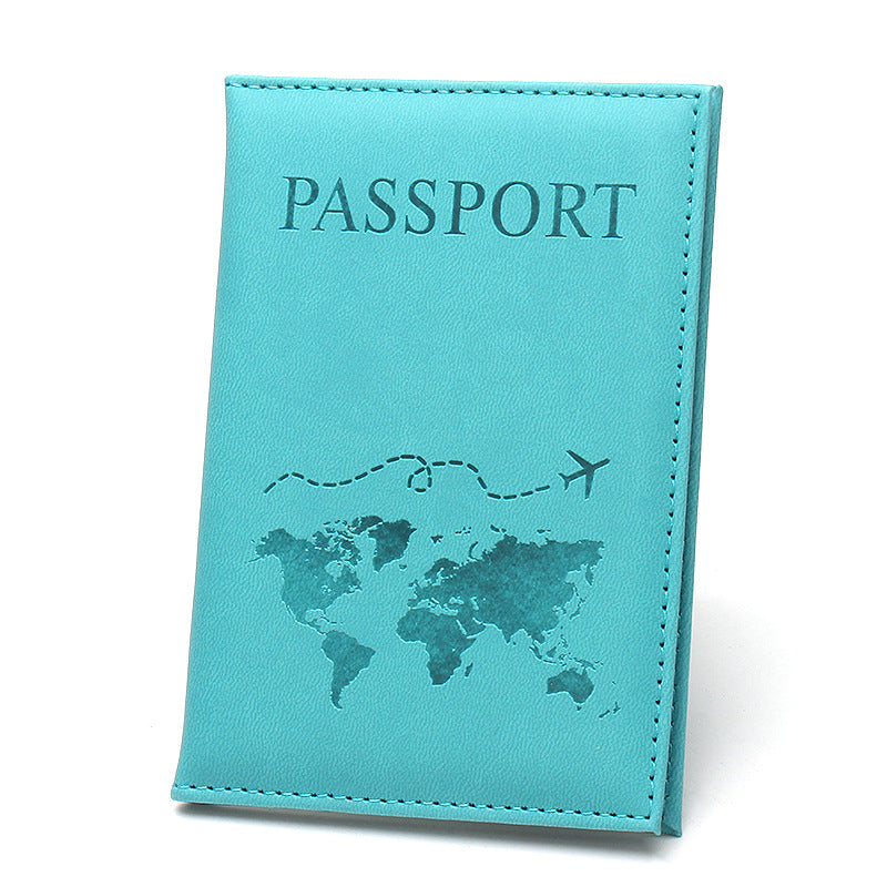 Carte Passeport Anglais Simple Mince Veste En Cuir Paquet D'identité