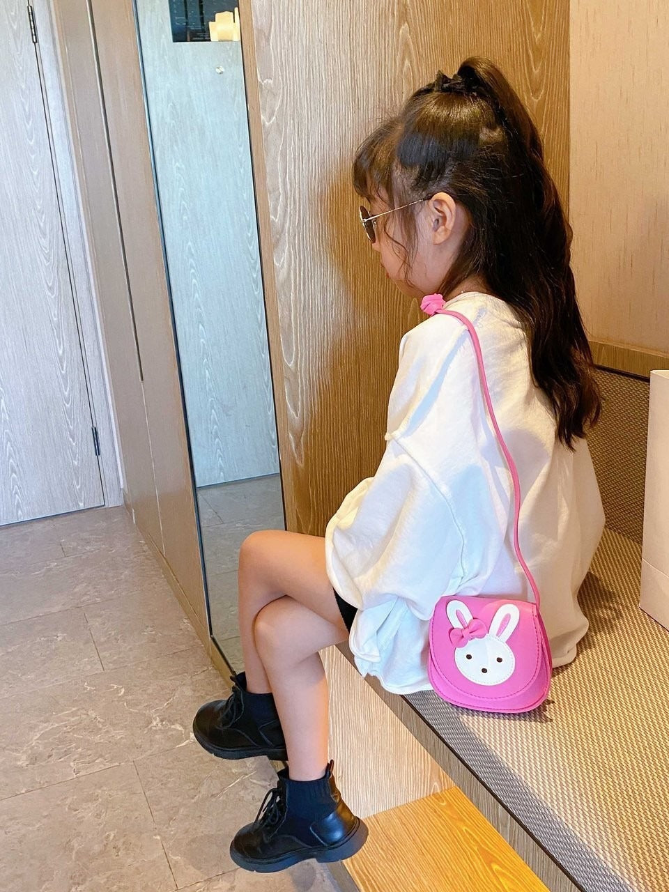 Children's Korean Style Cute Rabbit Fashion Princess Children's Shoulder Bags