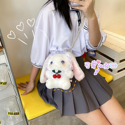 Lolita Rabbit Pattern Doll Plush Cartoon Shoulder Bags