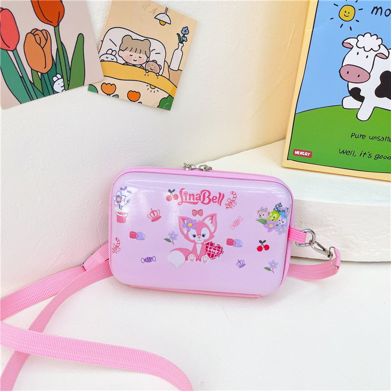 Children's Cartoon Small Korean Style Box Mobile Children's Shoulder Bags