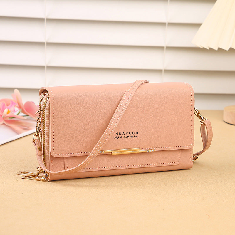 Women's Fashion New Korean Mid-length Clutch Phone Bags