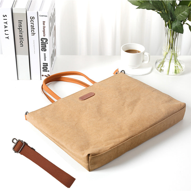 Washed Kraft Paper Sleeve Suitable For Laptop Bags