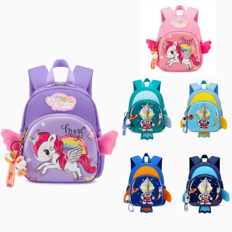 Sacs d'école pour enfants de petite classe pour garçons, jolis sacs d'école de maternelle avec dessin animé