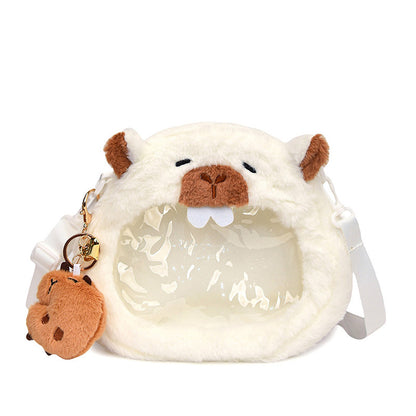 Cute Round Soft-hearted Everyday Joker Plush Crossbody Bags