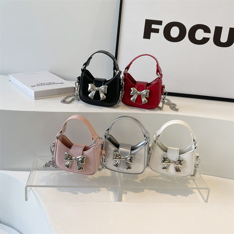 Women's Style Popular Bow Mini Hand Holding Children's Shoulder Bags