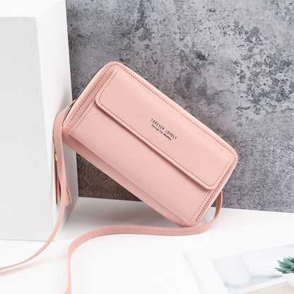 Sacs de téléphone simples et tendance de couleur unie de grande capacité pour femmes