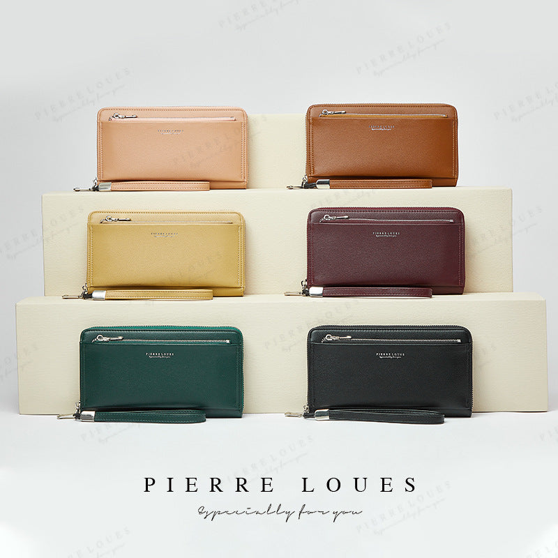 Women's Elegant Pierre Long Multifunctional Clutch Ladies Wallets