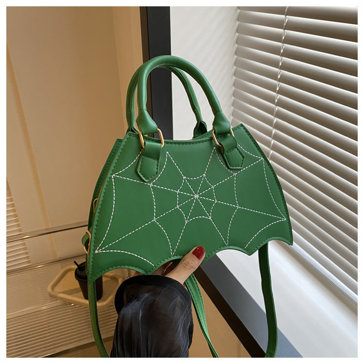 Women's Summer Fashion Spider Web Portable Saddle Crossbody Bags