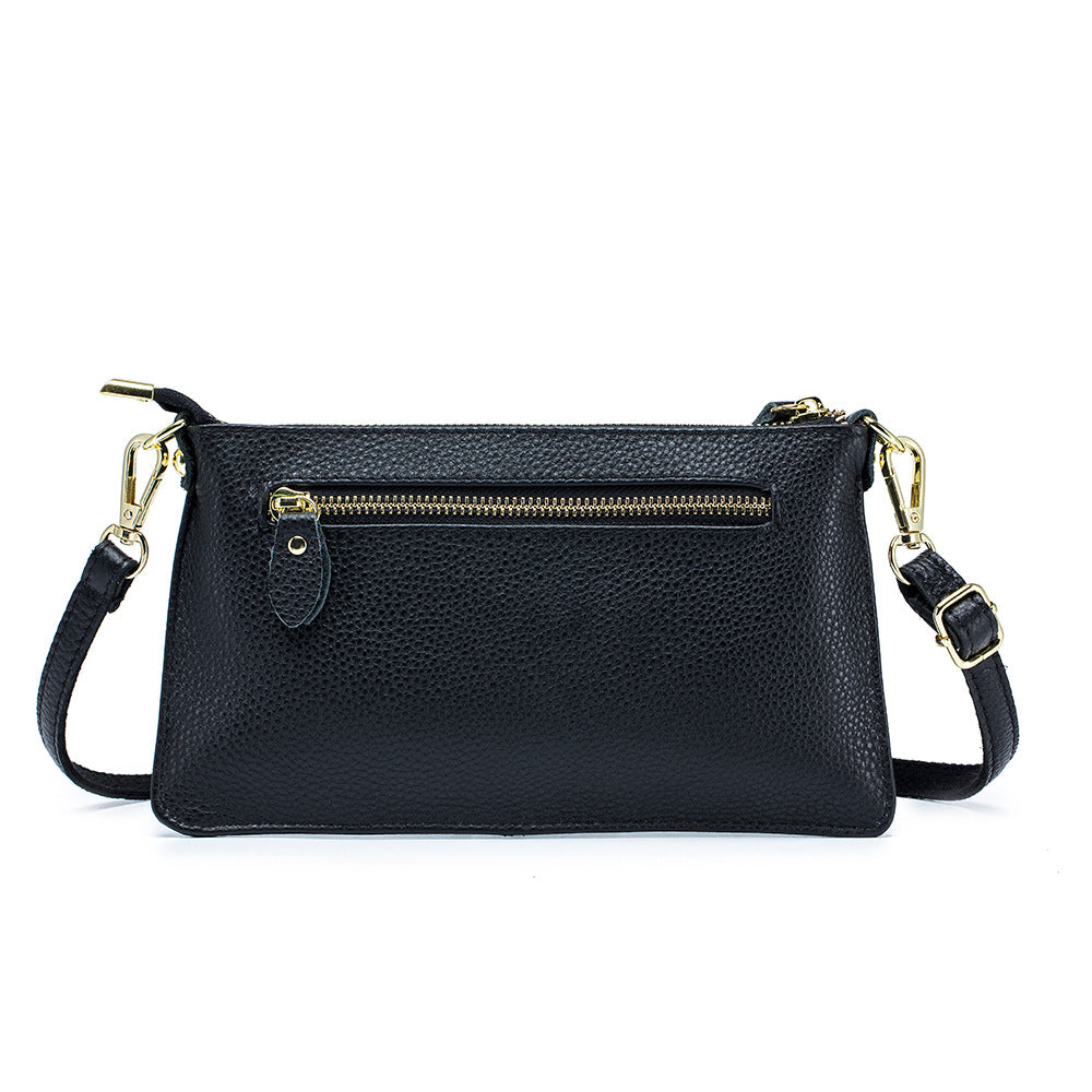 Women's Leather Female Genuine Clutch Soft Versatile Bags