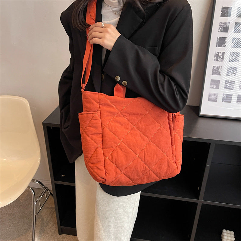 Women's Space Cotton Commuting Large Rhombic Bags