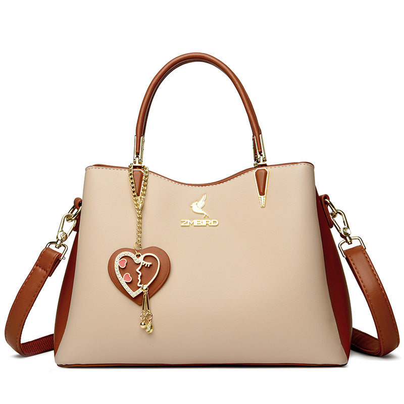 Women's Female Fashion Lady Contrast Color Handbags