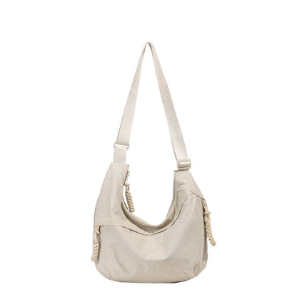 Versatile Washed Wrinkled Nylon Retro Lightweight Crossbody Bags