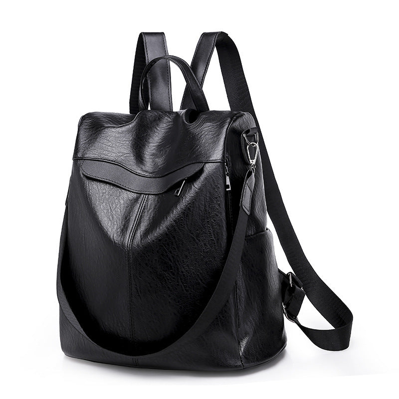 Women's Vintage Soft Leather Large Capacity Backpacks