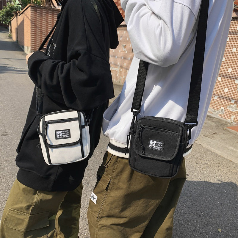 Men's Canvas Small Square Fashionable One Functional Men's Messenger Bags