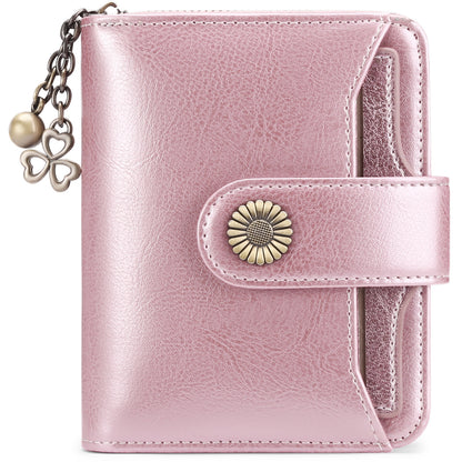 Women's Leather Female Short Korean Mini License Ladies Wallets