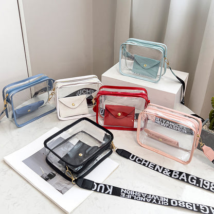 Women's Korean Transparent Jelly Trendy Fashion Crossbody Bags