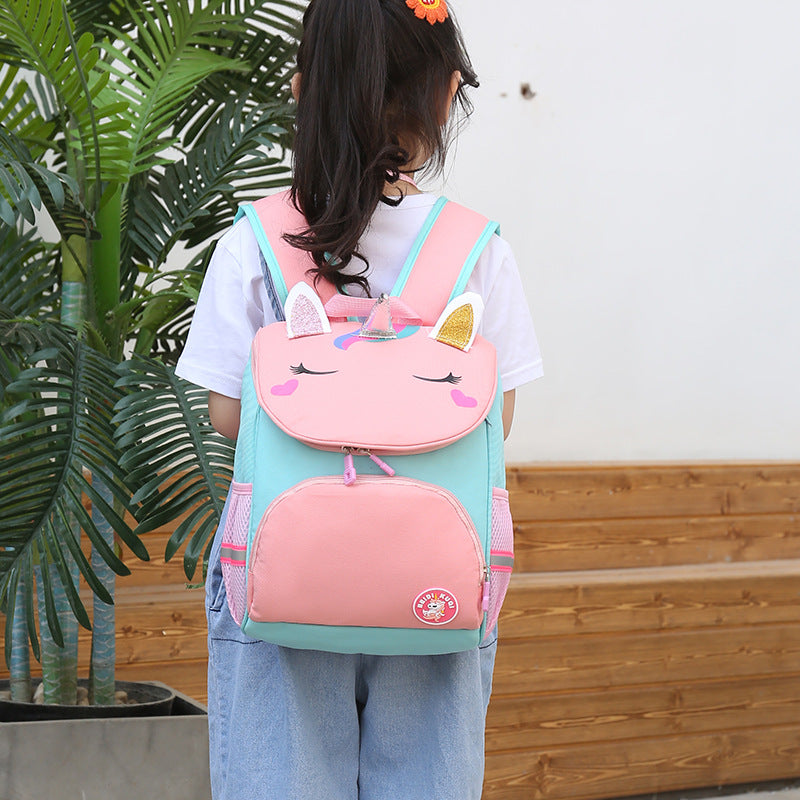 Children's Printed Cute Cartoon Boys Dinosaur Unicorn Elementary School Students' Schoolbags