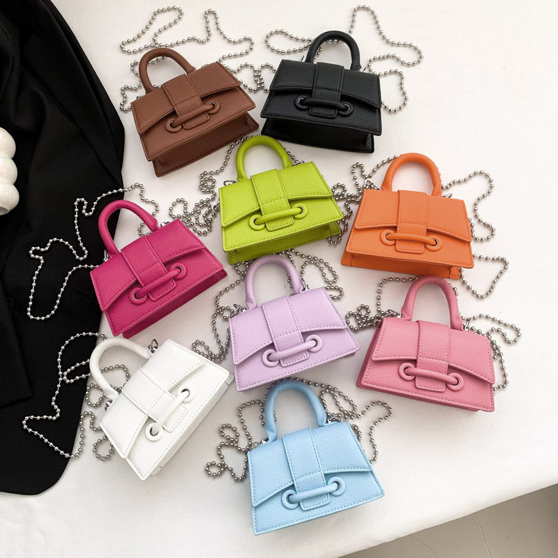 Candy Color Texture Niche Design Mini Handbags