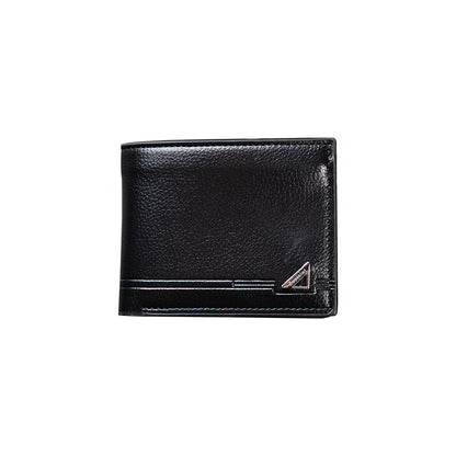 Men's Swiping Short Retro Horizontal Soft Leather Men's Wallets