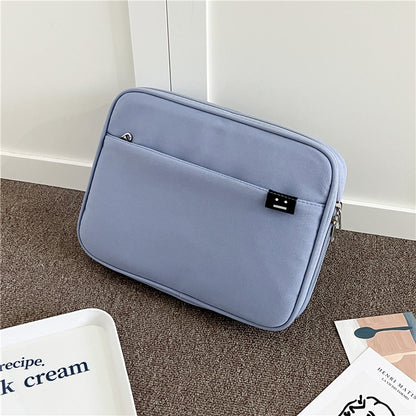 Sacs pour tablette imperméables en nylon avec doublure simple et couleur unie