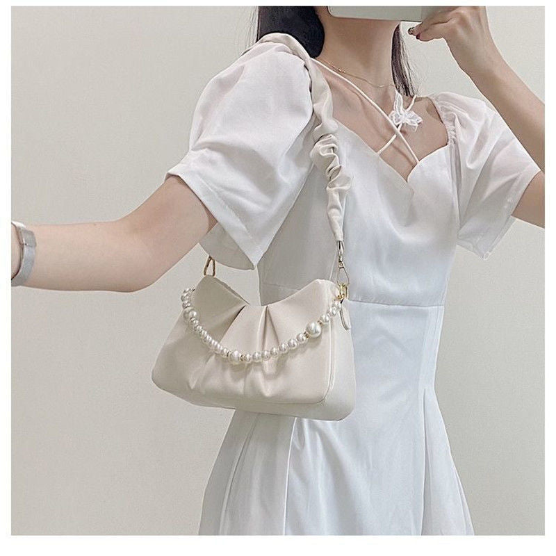 Women's Fashion High-grade Cloud Texture Pleated Niche Shoulder Bags