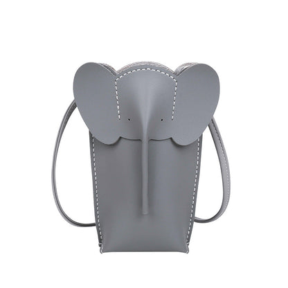 Cute Elephant Mobile Solid Color Fresh Crossbody Bags