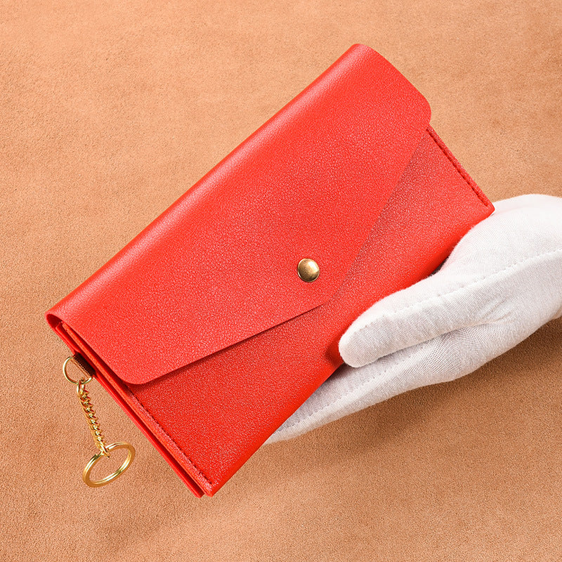 Women's Long Thin Clutch Simple Fashion Large Capacity Soft Ladies Wallets