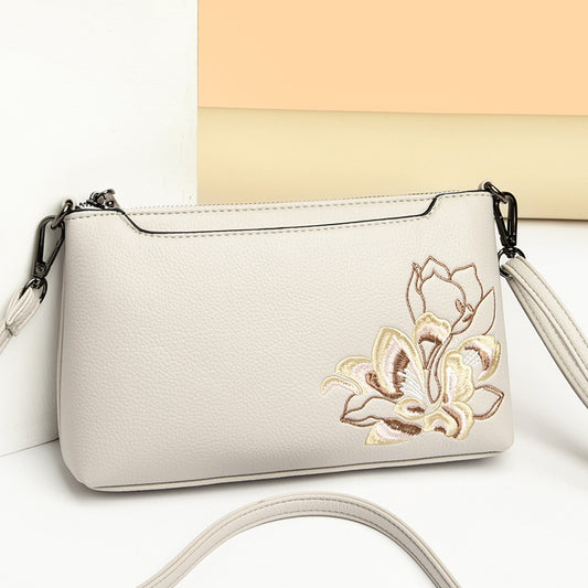 Women's Embroidered National Style Mobile Change Texture Bags