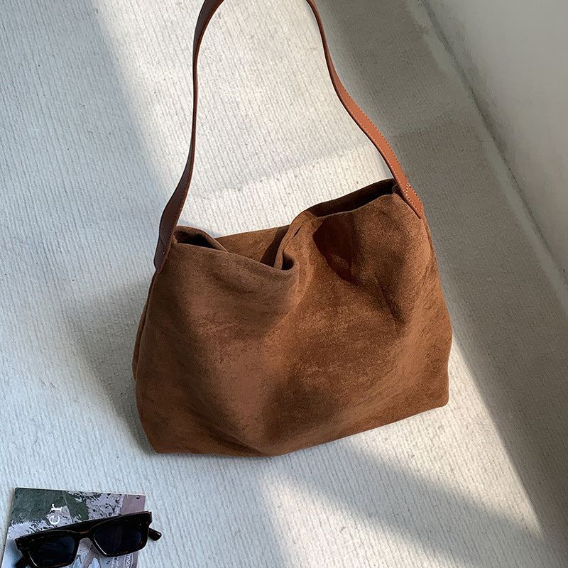 Women's Suede Underarm Large Capacity Autumn High-grade Shoulder Bags