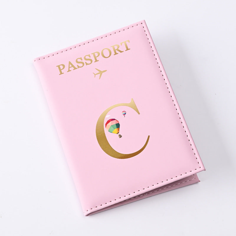 Étui pour passeport en cuir au design de lettre cool