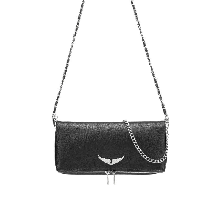 Women's Wings Metal Chain Terms Spanish Fashion Crossbody Bags