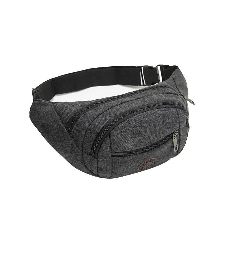 Women's & Men's & Thick Canvas Large Capacity Business Men's Waist Packs