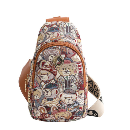 Women's Source Cartoon Bear Trendy Fashion Waist Packs